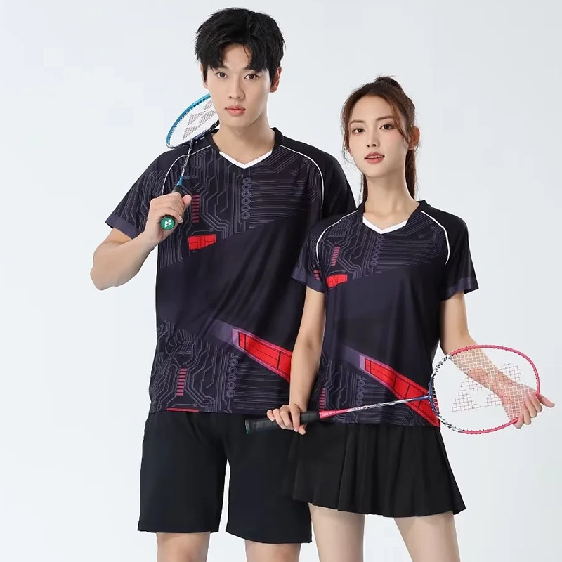 Badminton Jersey - Мужские футболки для бадминтона, быстросохнущие, дышащие,