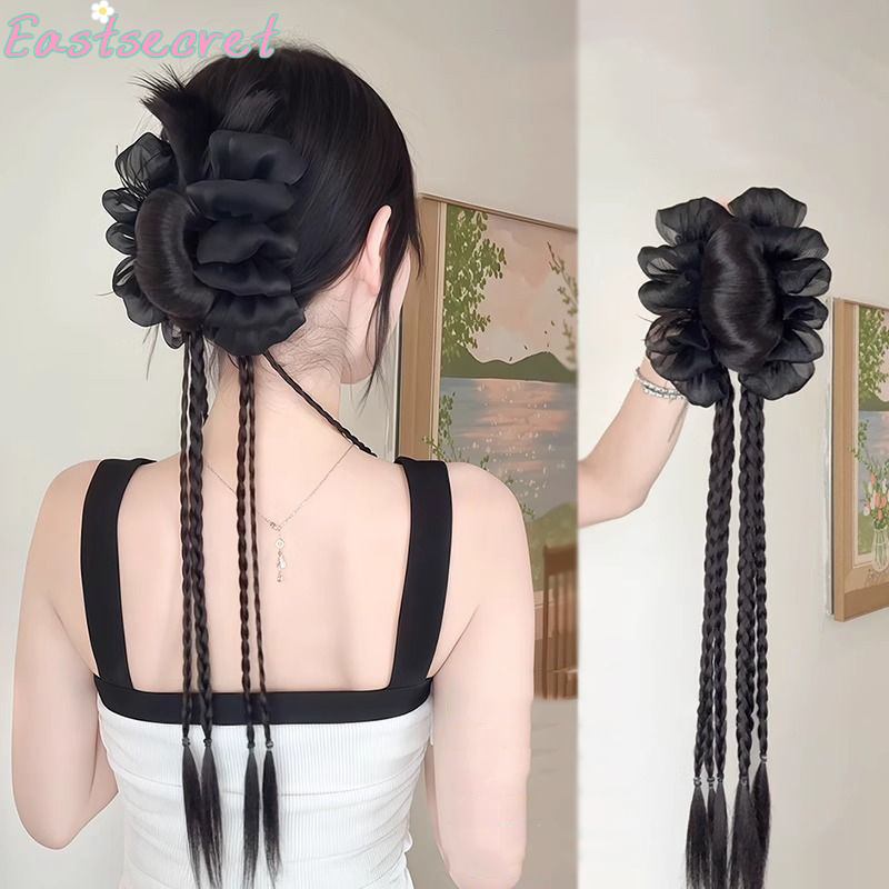 Feather Shuttlecock - Черный бант, заколка для волос в
