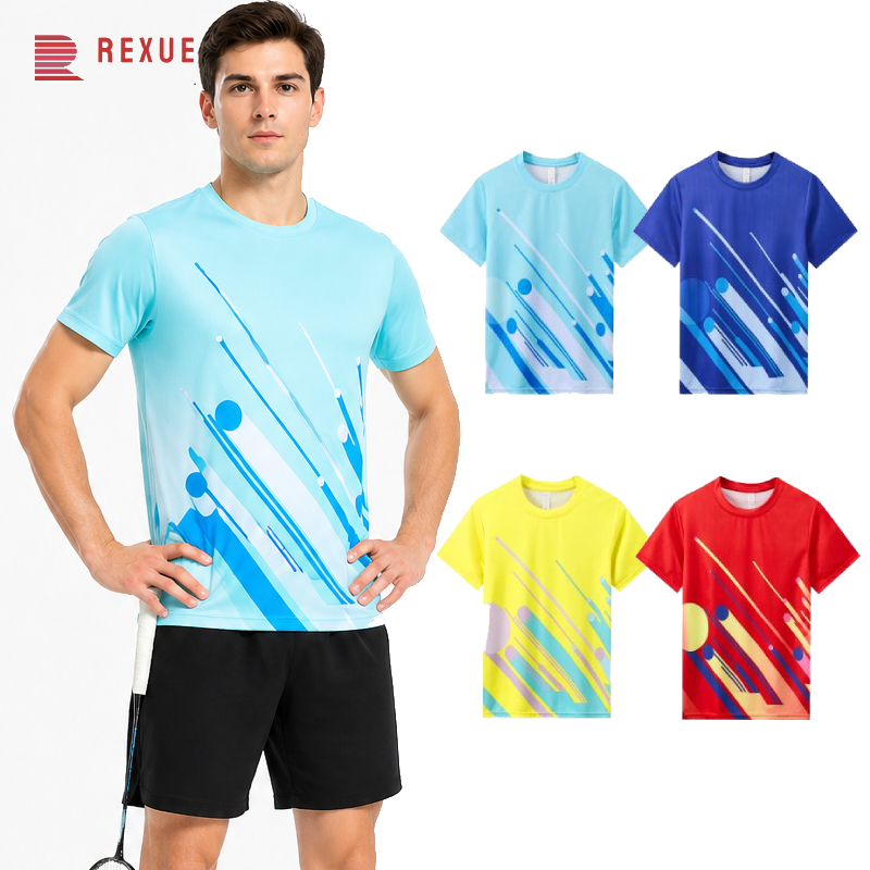 Badminton Jersey - Мужская футболка для бадминтона, быстросохнущая, дышащая,