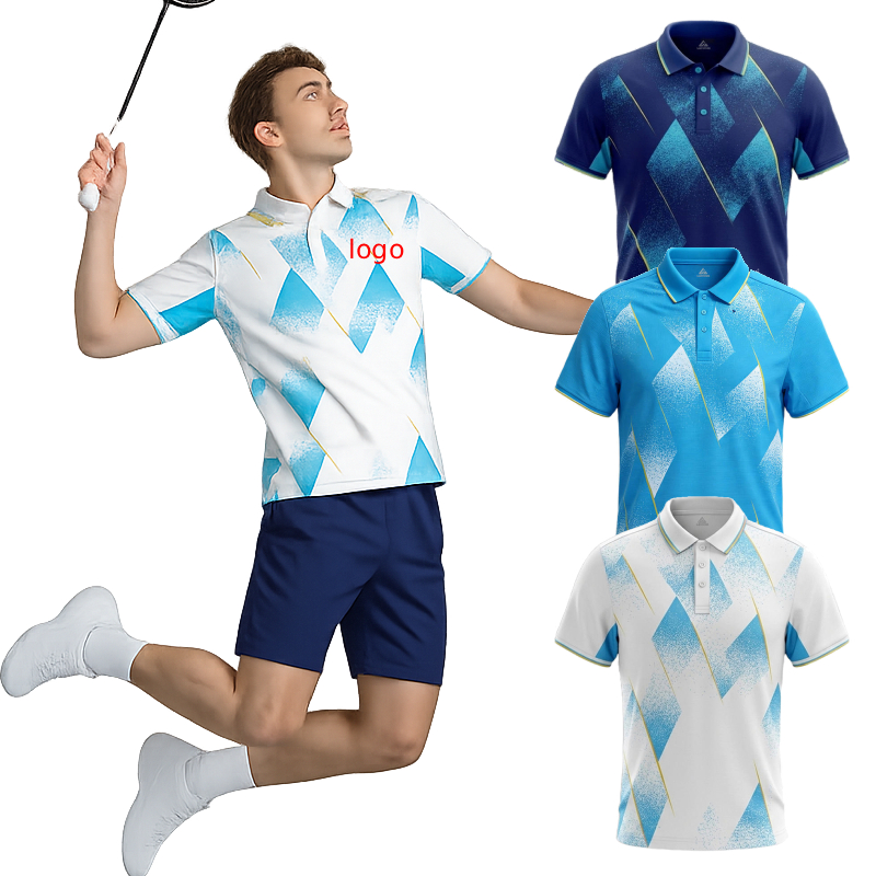 Badminton Jersey - Мужская футболка-поло для бадминтона с индивидуальным