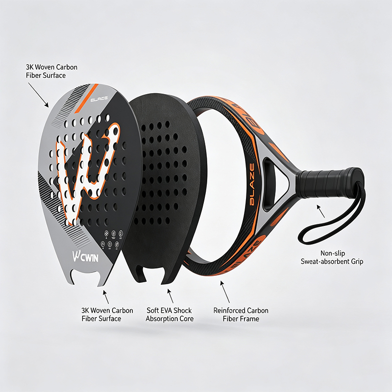 Ракетка для падел-тенниса CWIN – обзор и цена Badminton Racket Carbon