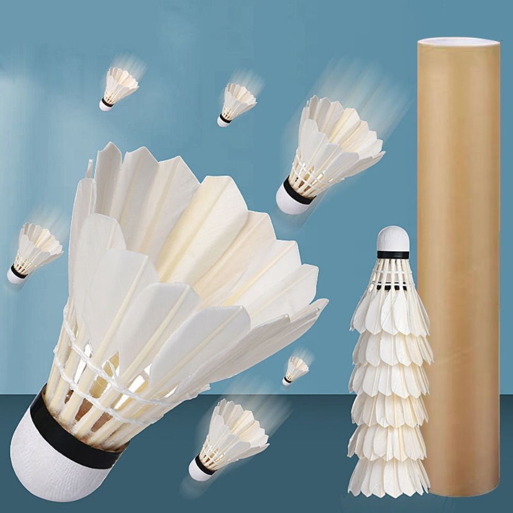 12 шт. профессиональный волан  – обзор и цена Feather Shuttlecock