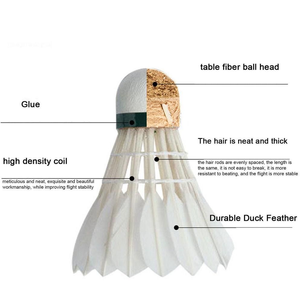 Новые белые воланы для бадминт – обзор и цена Feather Shuttlecock