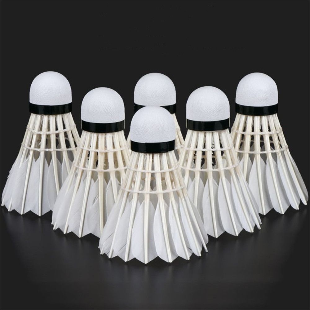 3/6/12 шт. новый белый волан д – обзор и цена Feather Shuttlecock